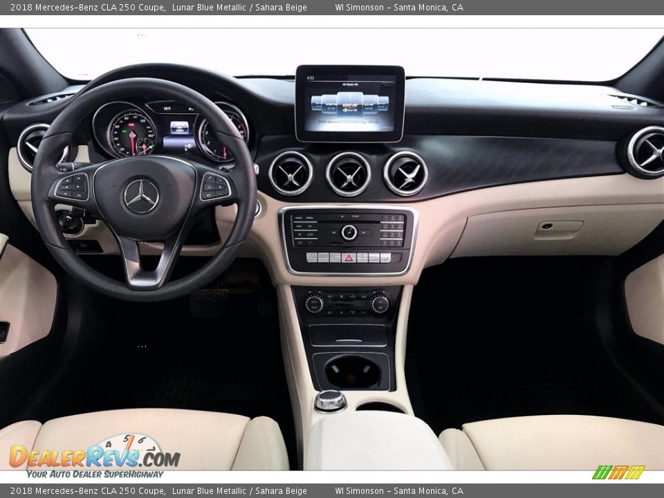 2018 Mercedes-Benz CLA 250 Coupe Lunar Blue Metallic / Sahara Beige Photo #17