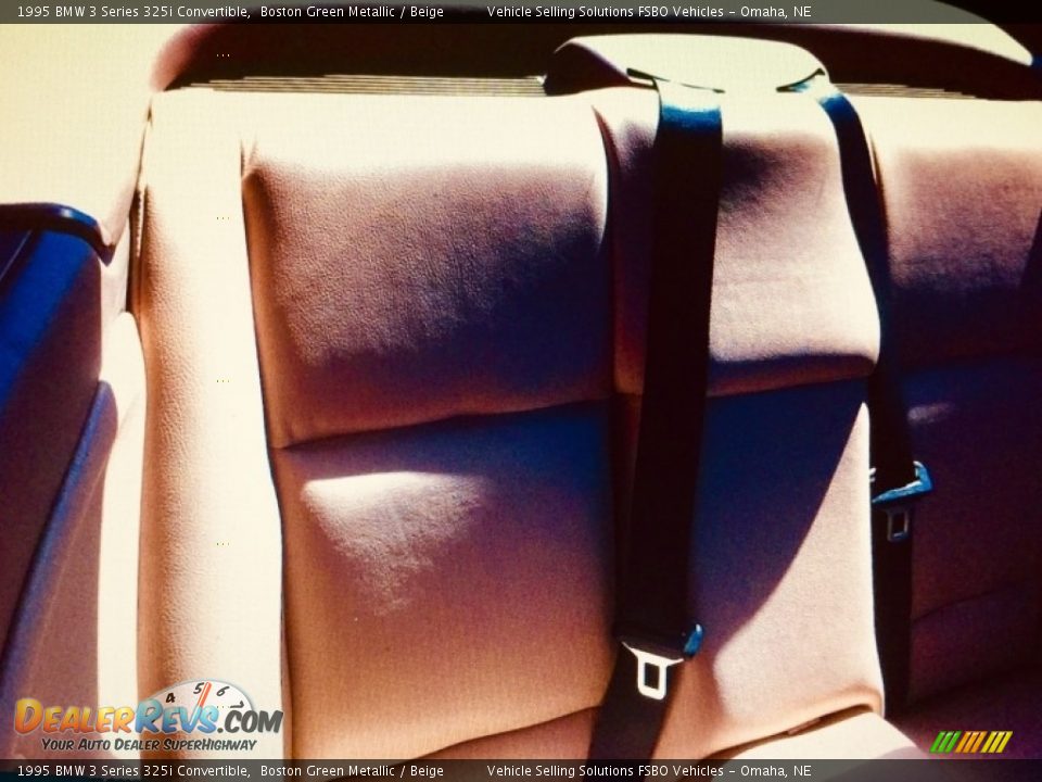 Rear Seat of 1995 BMW 3 Series 325i Convertible Photo #9