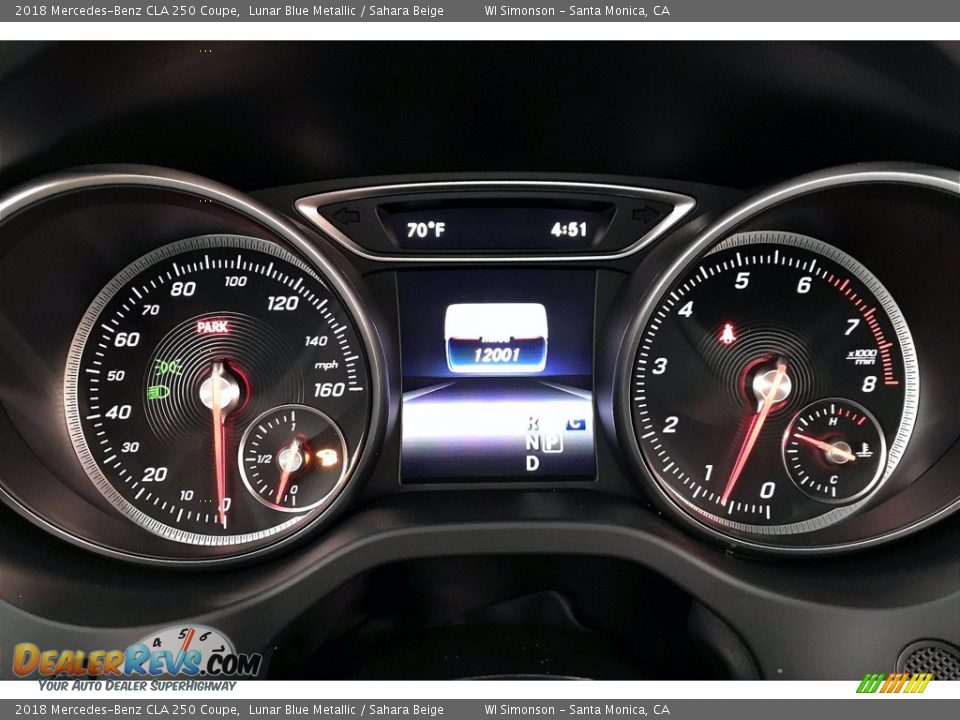 2018 Mercedes-Benz CLA 250 Coupe Lunar Blue Metallic / Sahara Beige Photo #20