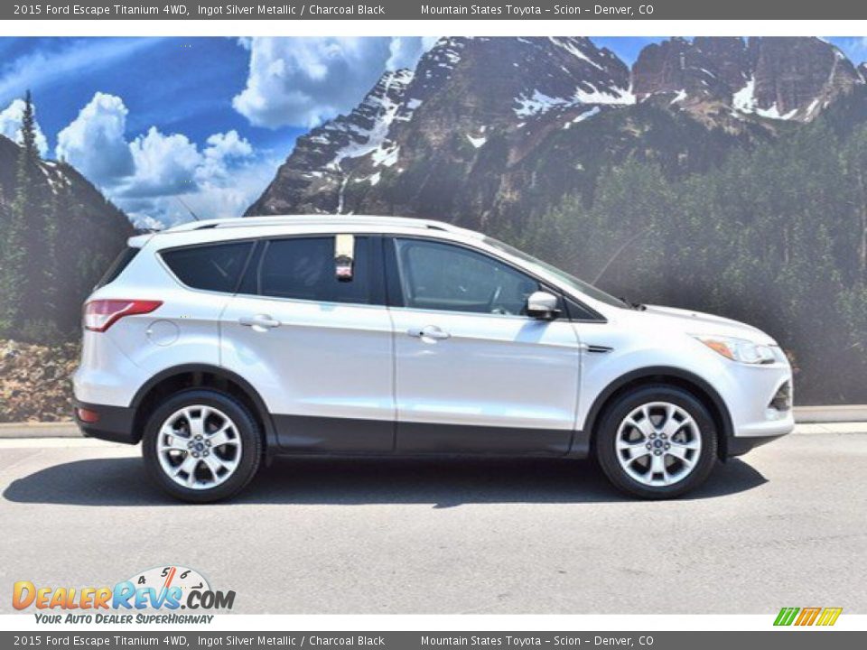2015 Ford Escape Titanium 4WD Ingot Silver Metallic / Charcoal Black Photo #1