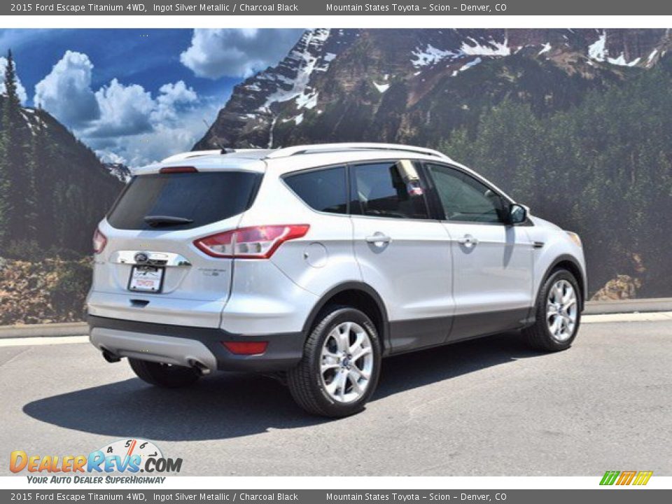 2015 Ford Escape Titanium 4WD Ingot Silver Metallic / Charcoal Black Photo #2
