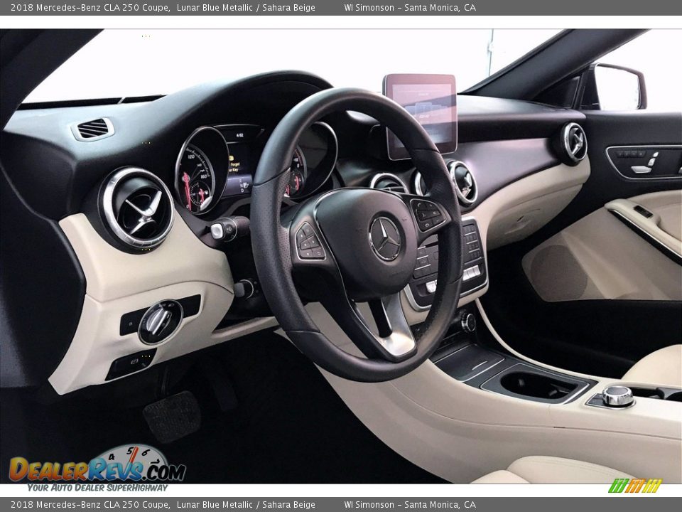 2018 Mercedes-Benz CLA 250 Coupe Lunar Blue Metallic / Sahara Beige Photo #22