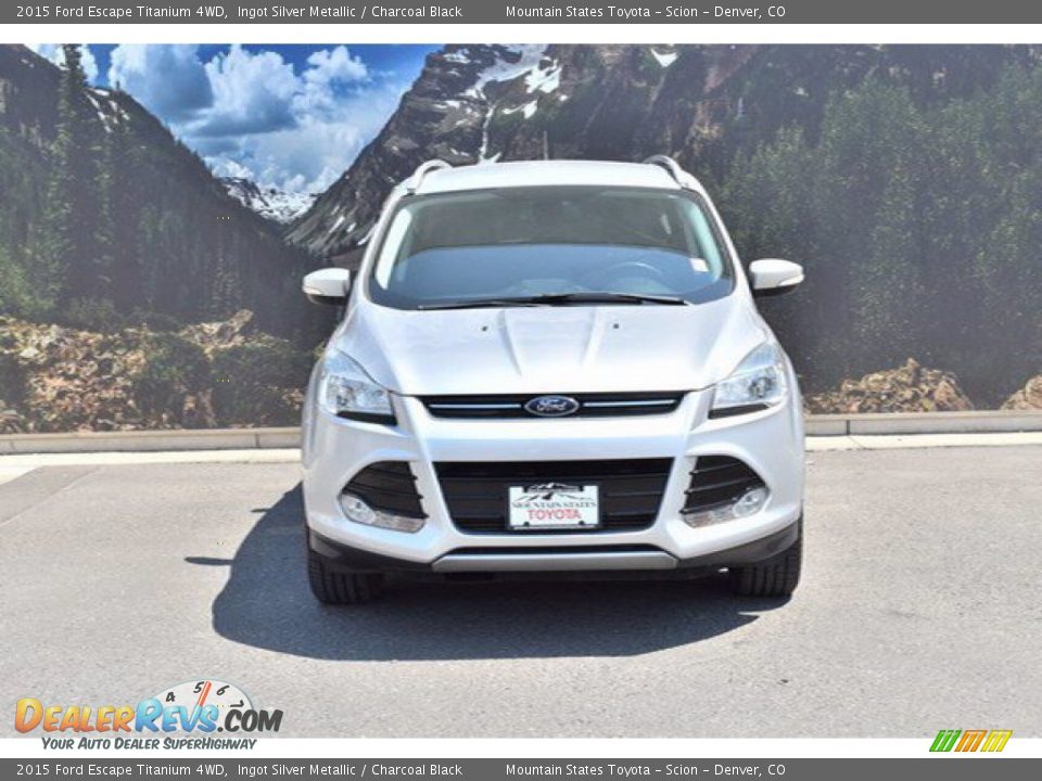 2015 Ford Escape Titanium 4WD Ingot Silver Metallic / Charcoal Black Photo #3
