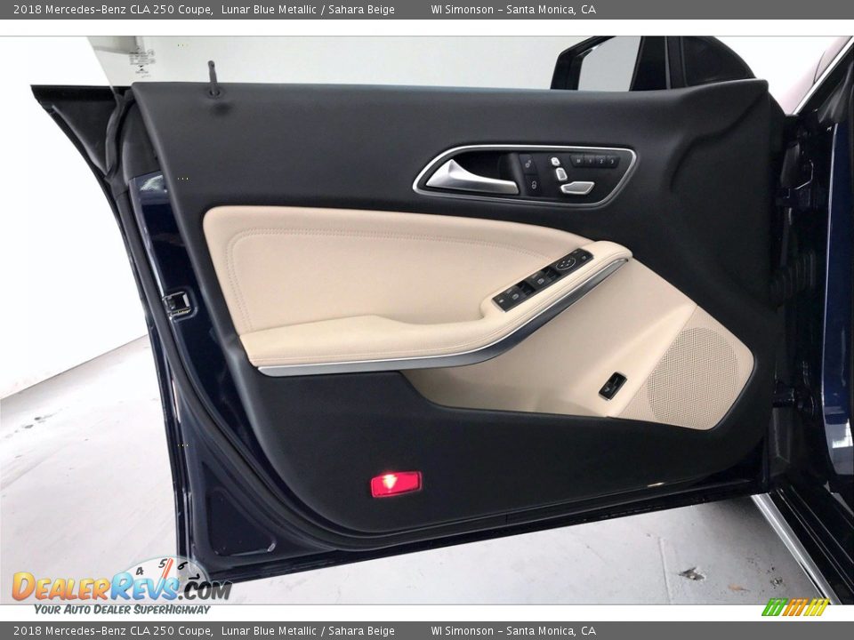 2018 Mercedes-Benz CLA 250 Coupe Lunar Blue Metallic / Sahara Beige Photo #25