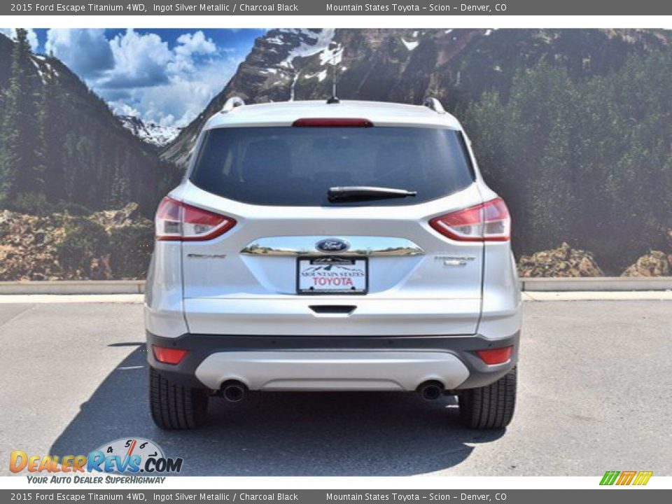 2015 Ford Escape Titanium 4WD Ingot Silver Metallic / Charcoal Black Photo #6