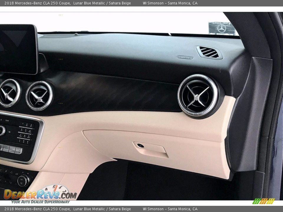 2018 Mercedes-Benz CLA 250 Coupe Lunar Blue Metallic / Sahara Beige Photo #28