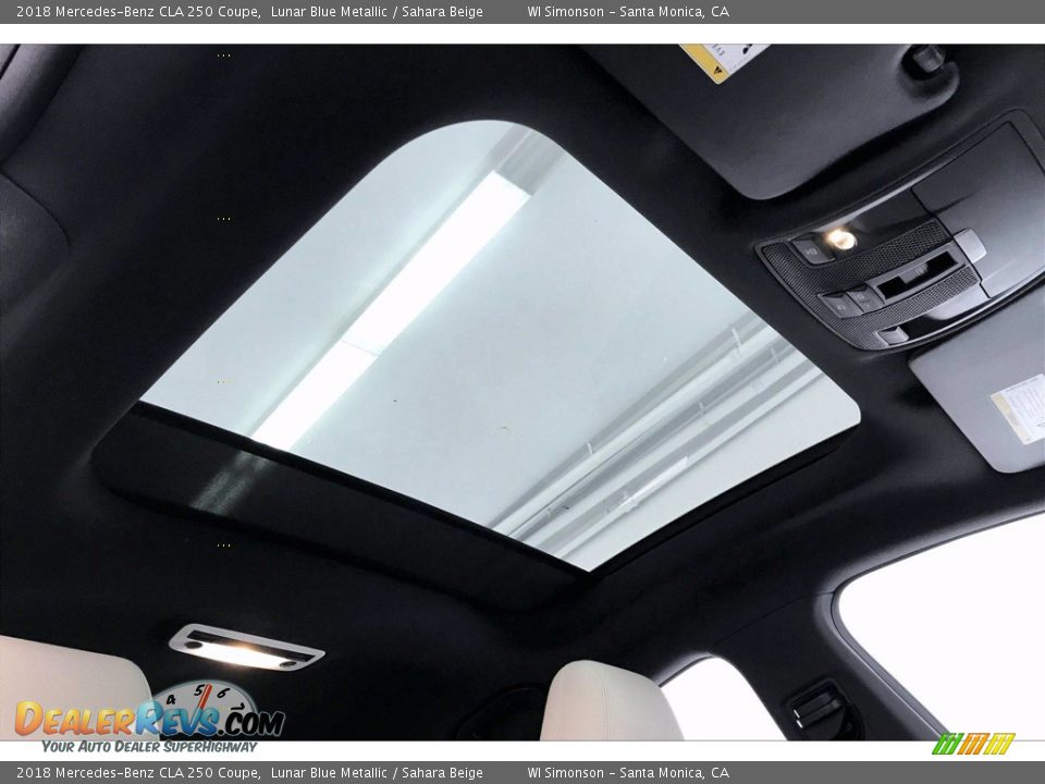 2018 Mercedes-Benz CLA 250 Coupe Lunar Blue Metallic / Sahara Beige Photo #29