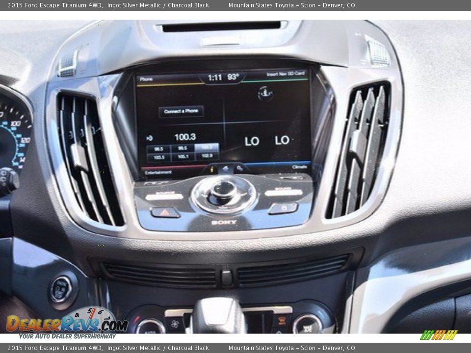 2015 Ford Escape Titanium 4WD Ingot Silver Metallic / Charcoal Black Photo #12