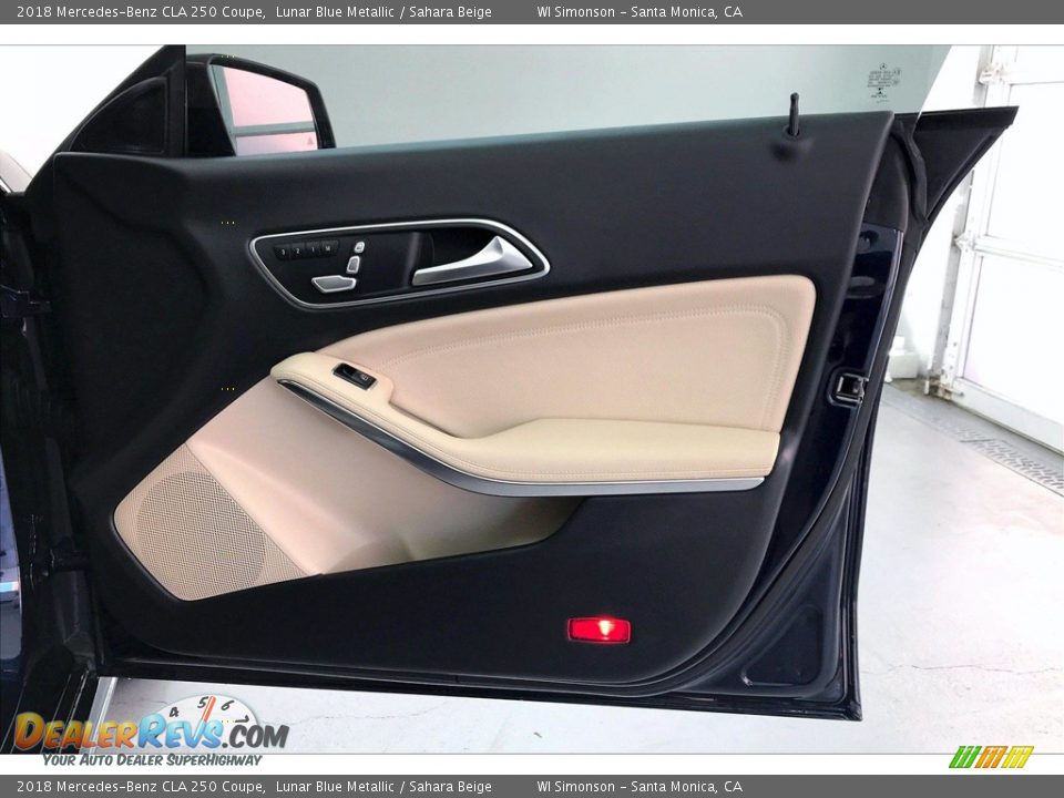 2018 Mercedes-Benz CLA 250 Coupe Lunar Blue Metallic / Sahara Beige Photo #30