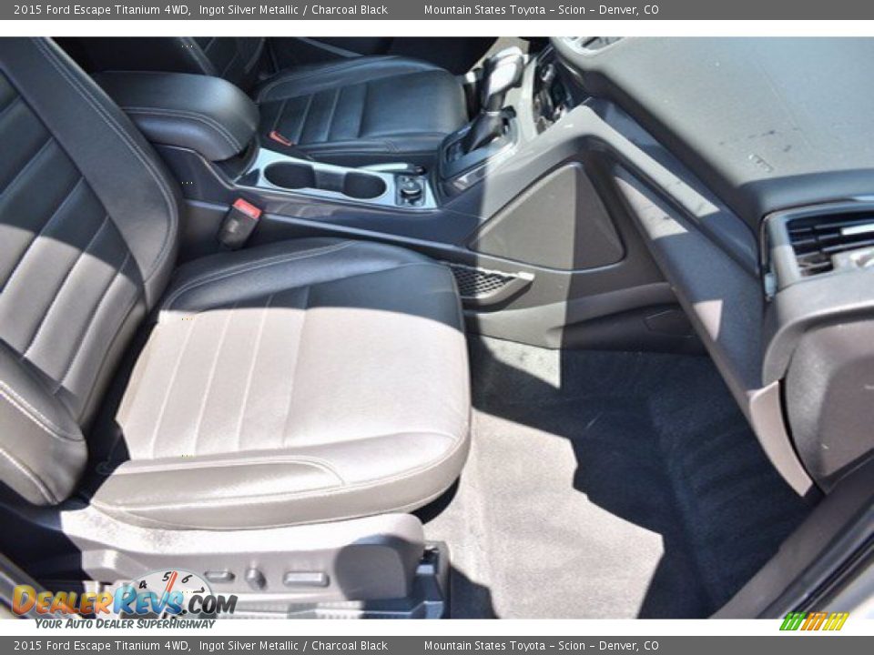2015 Ford Escape Titanium 4WD Ingot Silver Metallic / Charcoal Black Photo #15