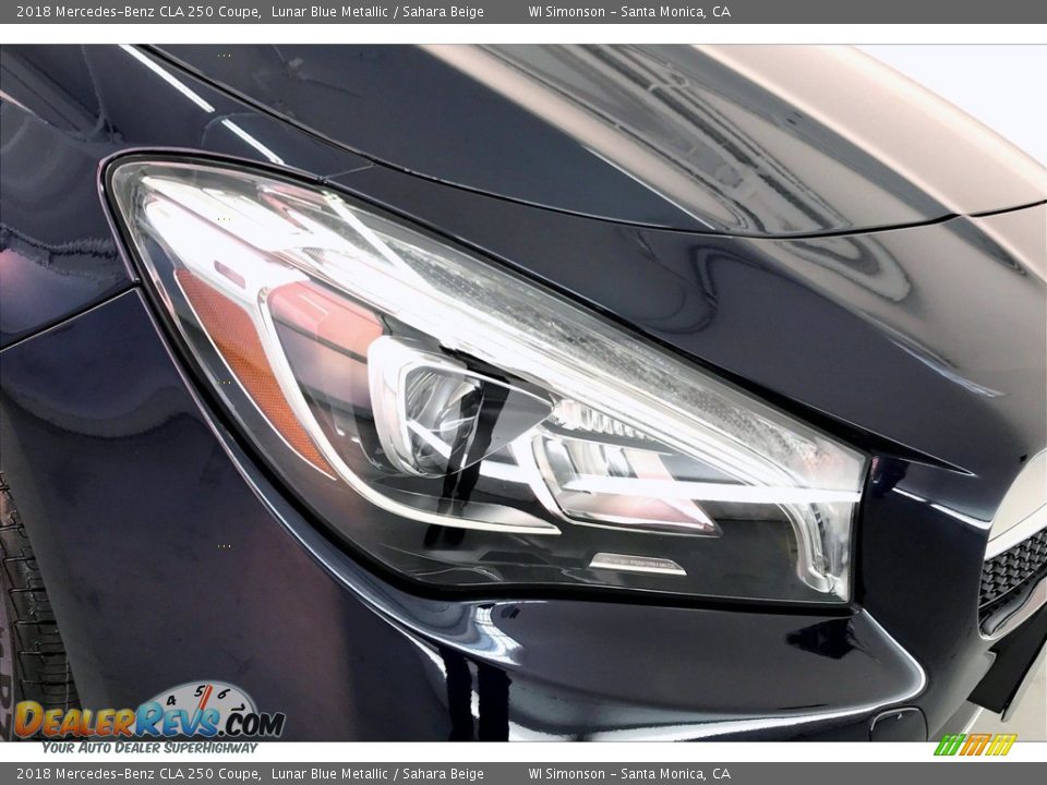 2018 Mercedes-Benz CLA 250 Coupe Lunar Blue Metallic / Sahara Beige Photo #32