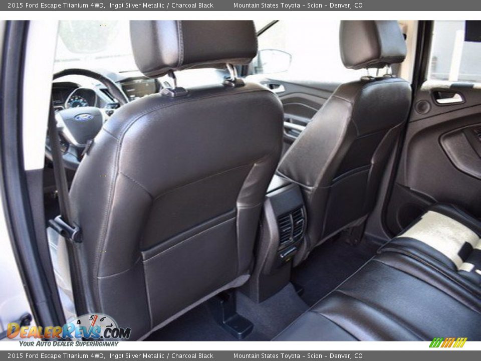 2015 Ford Escape Titanium 4WD Ingot Silver Metallic / Charcoal Black Photo #17