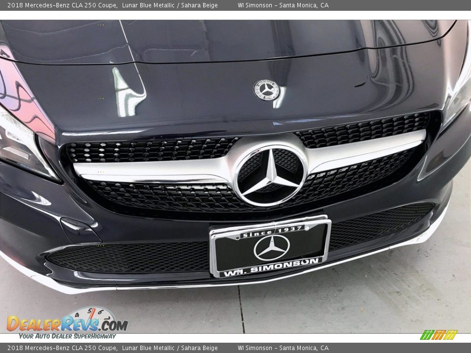 2018 Mercedes-Benz CLA 250 Coupe Lunar Blue Metallic / Sahara Beige Photo #33