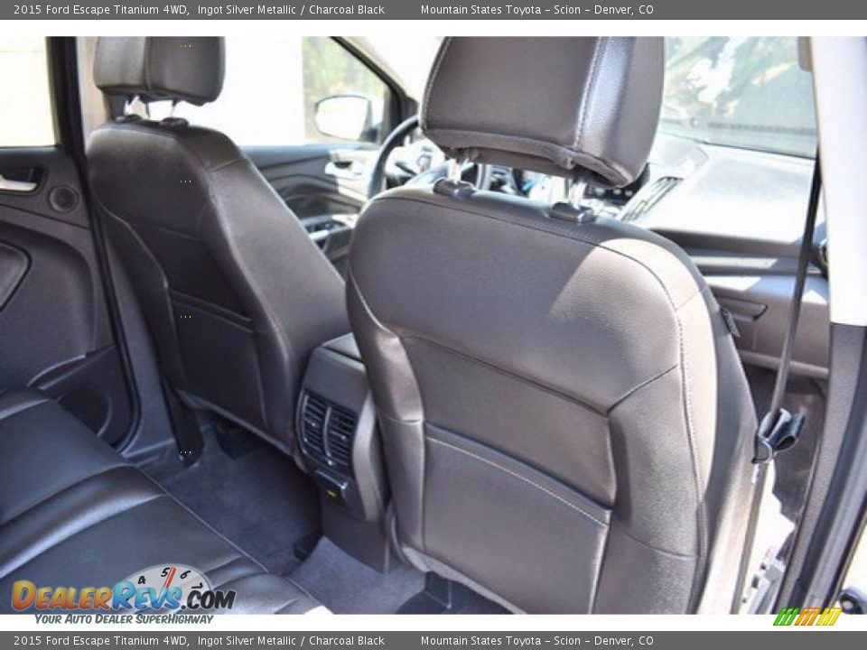 2015 Ford Escape Titanium 4WD Ingot Silver Metallic / Charcoal Black Photo #18