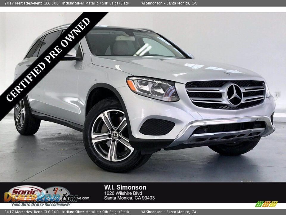 2017 Mercedes-Benz GLC 300 Iridium Silver Metallic / Silk Beige/Black Photo #1