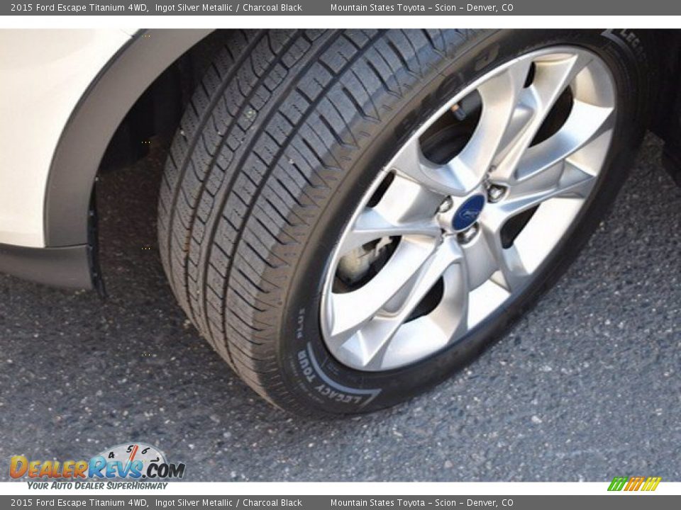 2015 Ford Escape Titanium 4WD Ingot Silver Metallic / Charcoal Black Photo #26