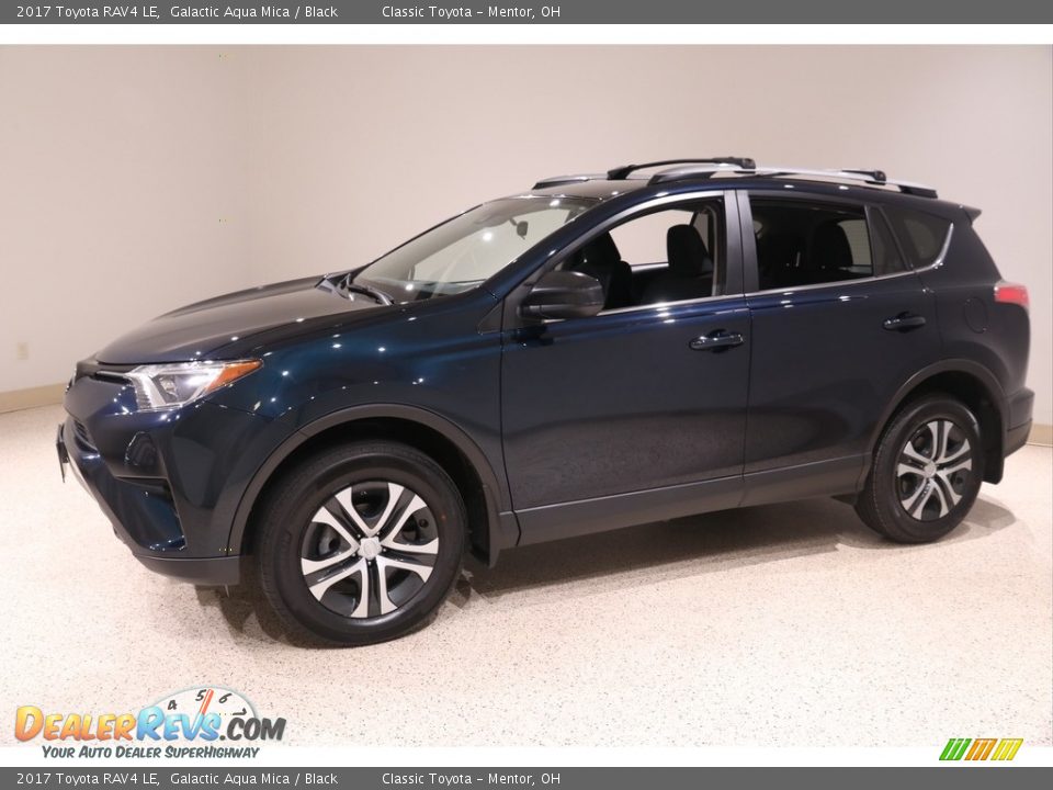 2017 Toyota RAV4 LE Galactic Aqua Mica / Black Photo #3