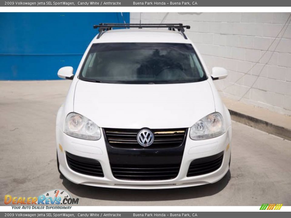 2009 Volkswagen Jetta SEL SportWagen Candy White / Anthracite Photo #7