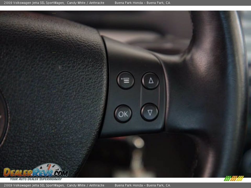 2009 Volkswagen Jetta SEL SportWagen Steering Wheel Photo #17