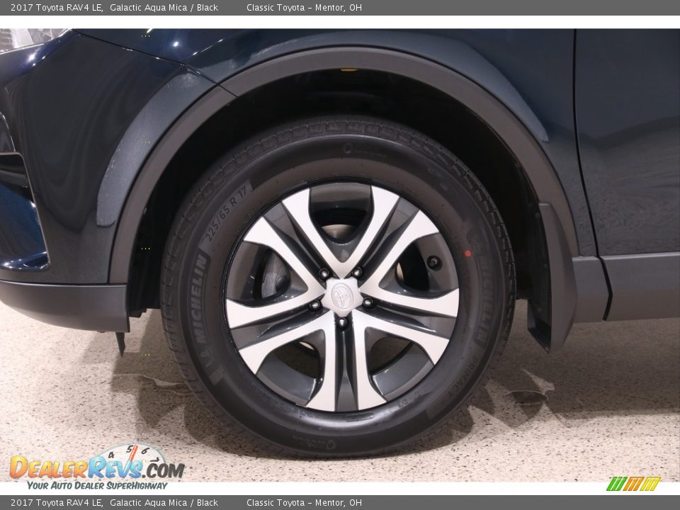2017 Toyota RAV4 LE Galactic Aqua Mica / Black Photo #25