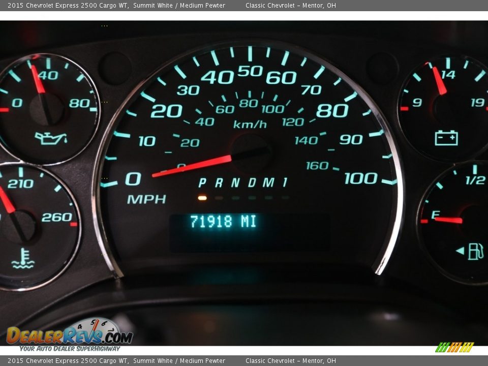 2015 Chevrolet Express 2500 Cargo WT Gauges Photo #9