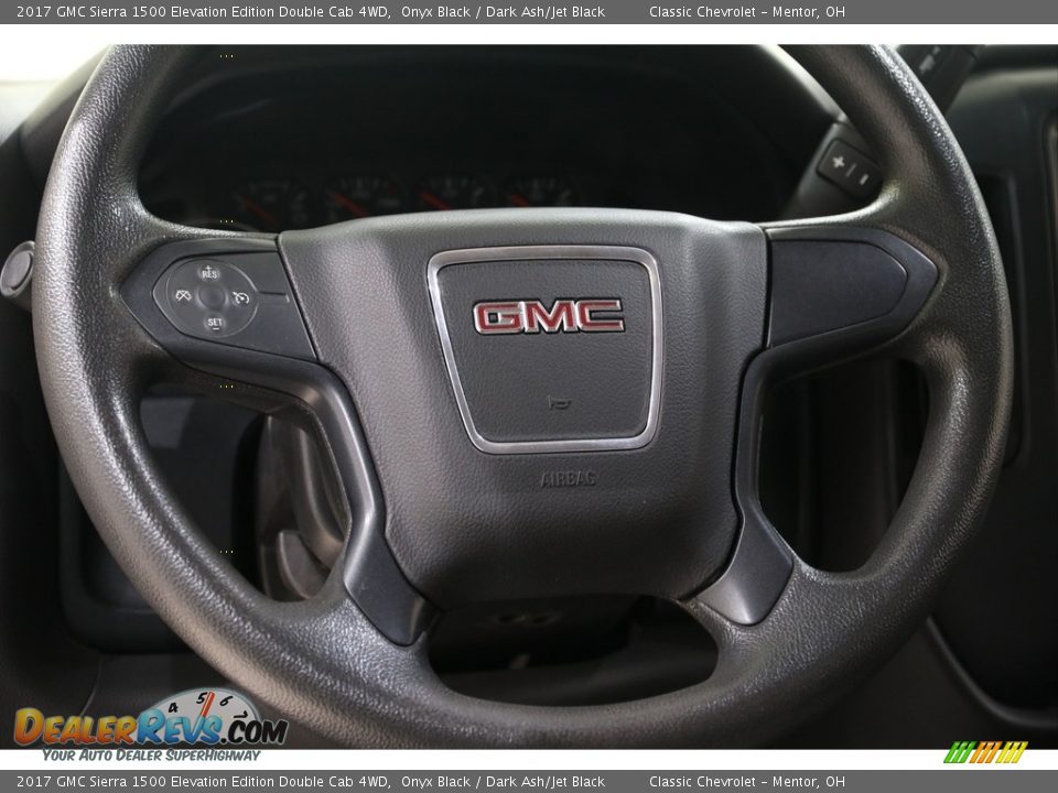 2017 GMC Sierra 1500 Elevation Edition Double Cab 4WD Onyx Black / Dark Ash/Jet Black Photo #7