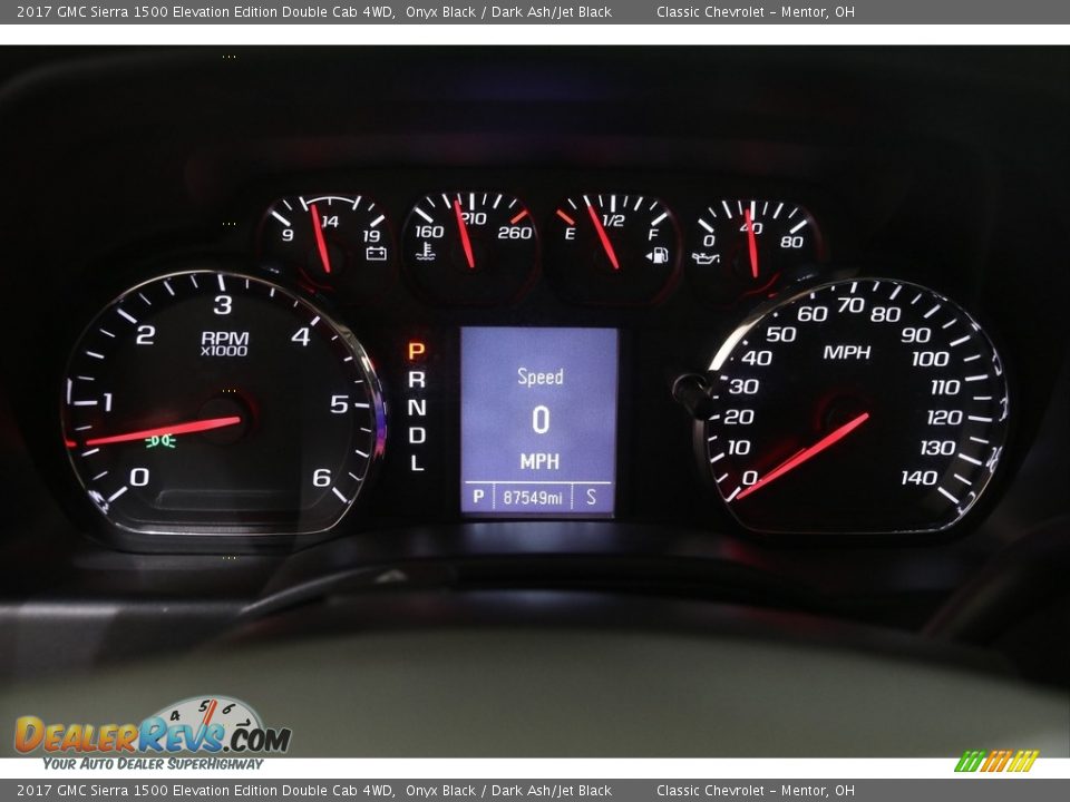 2017 GMC Sierra 1500 Elevation Edition Double Cab 4WD Onyx Black / Dark Ash/Jet Black Photo #8
