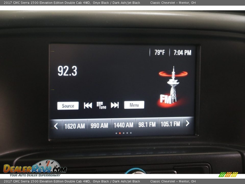 2017 GMC Sierra 1500 Elevation Edition Double Cab 4WD Onyx Black / Dark Ash/Jet Black Photo #11