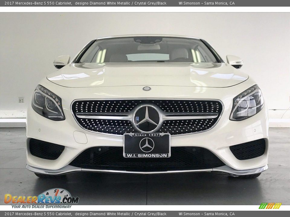 2017 Mercedes-Benz S 550 Cabriolet designo Diamond White Metallic / Crystal Grey/Black Photo #2