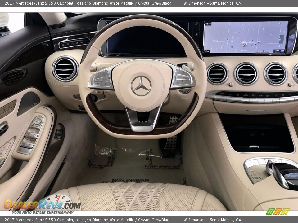 2017 Mercedes-Benz S 550 Cabriolet designo Diamond White Metallic / Crystal Grey/Black Photo #4