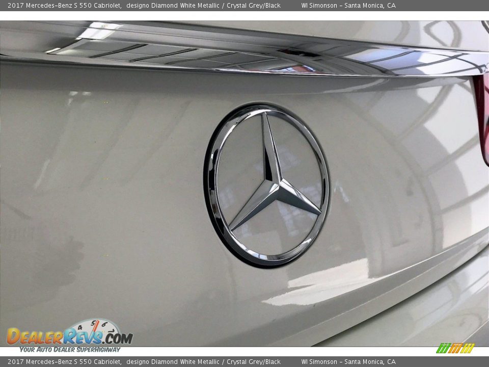 2017 Mercedes-Benz S 550 Cabriolet designo Diamond White Metallic / Crystal Grey/Black Photo #7