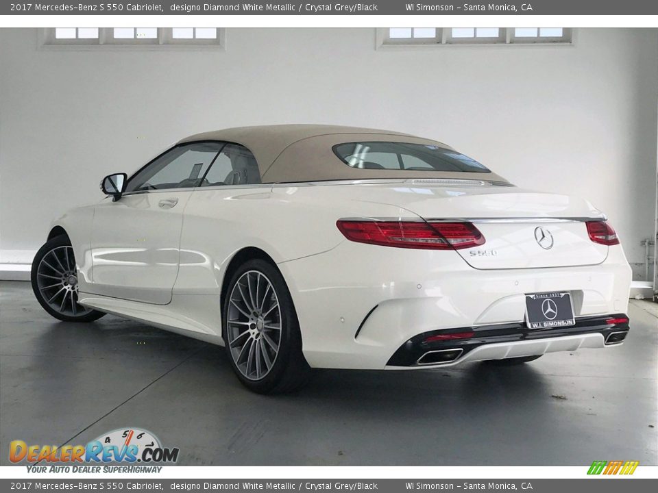 2017 Mercedes-Benz S 550 Cabriolet designo Diamond White Metallic / Crystal Grey/Black Photo #10