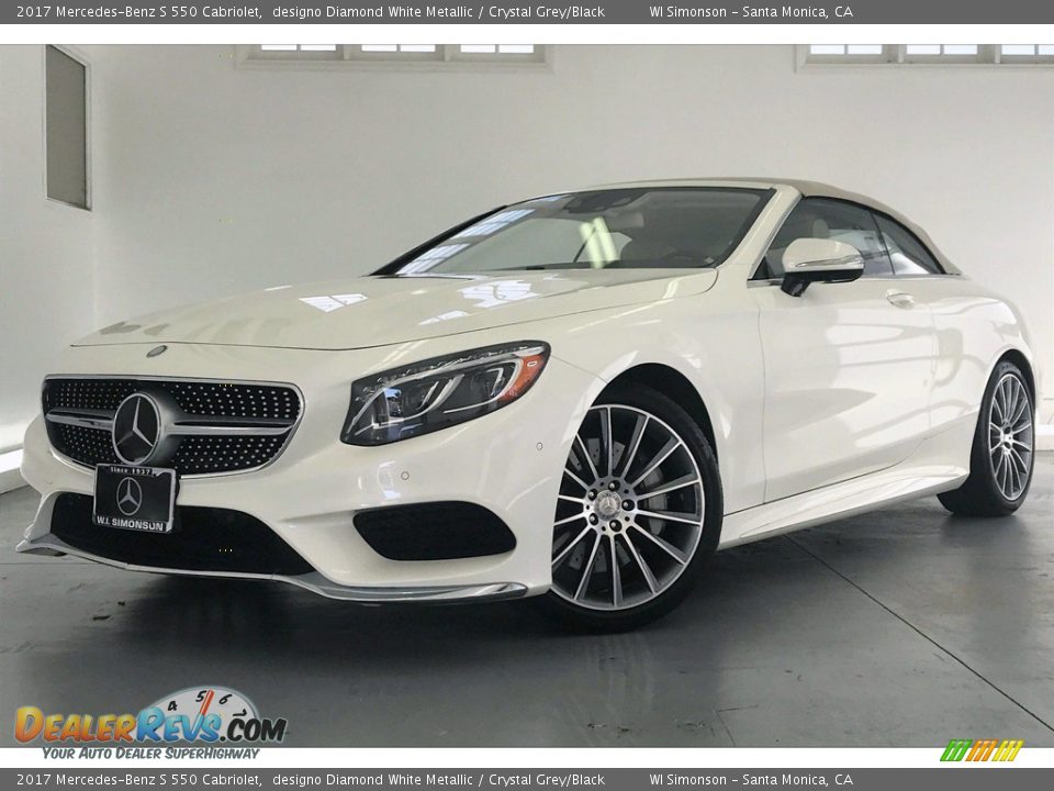 2017 Mercedes-Benz S 550 Cabriolet designo Diamond White Metallic / Crystal Grey/Black Photo #12