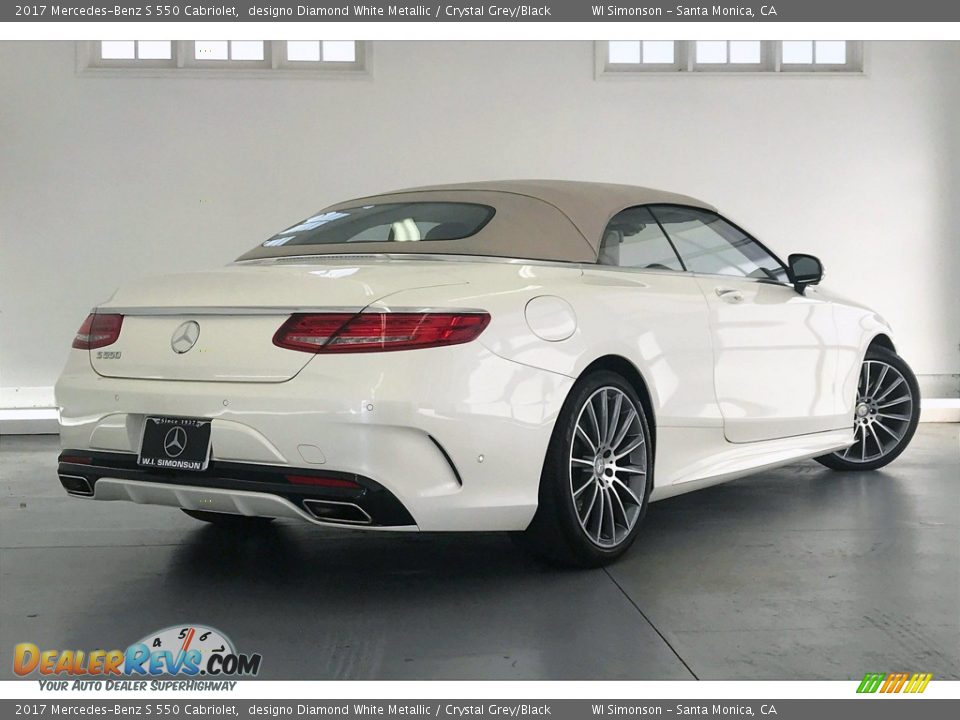 2017 Mercedes-Benz S 550 Cabriolet designo Diamond White Metallic / Crystal Grey/Black Photo #16