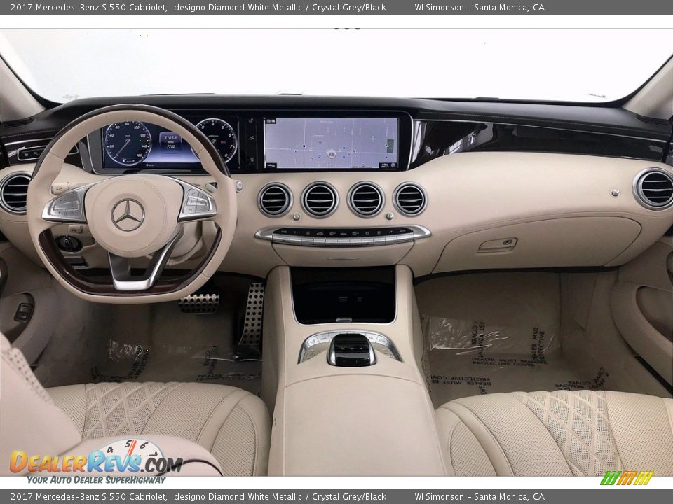 2017 Mercedes-Benz S 550 Cabriolet designo Diamond White Metallic / Crystal Grey/Black Photo #17