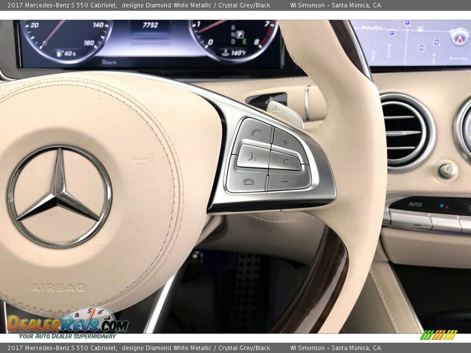 2017 Mercedes-Benz S 550 Cabriolet designo Diamond White Metallic / Crystal Grey/Black Photo #19