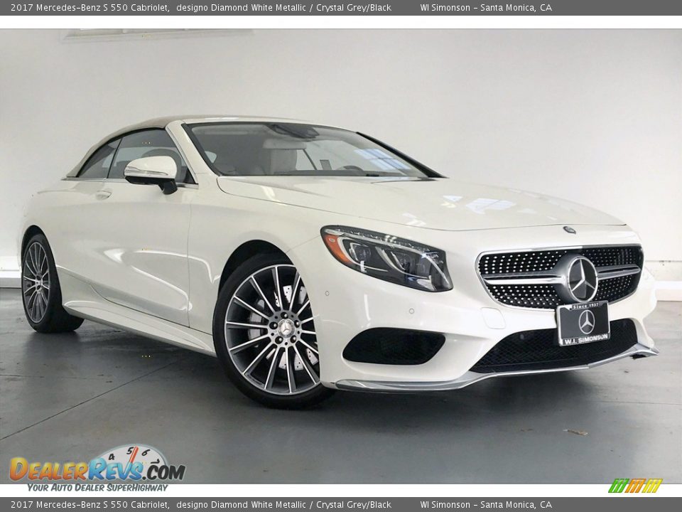 2017 Mercedes-Benz S 550 Cabriolet designo Diamond White Metallic / Crystal Grey/Black Photo #34