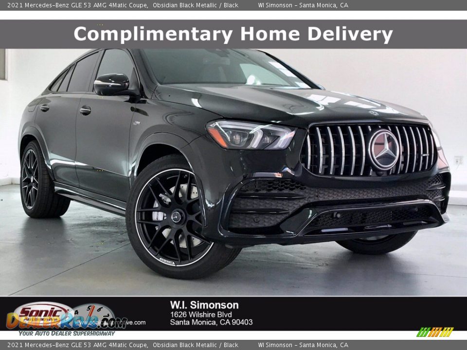2021 Mercedes-Benz GLE 53 AMG 4Matic Coupe Obsidian Black Metallic / Black Photo #1