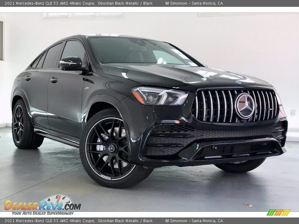 Front 3/4 View of 2021 Mercedes-Benz GLE 53 AMG 4Matic Coupe Photo #11