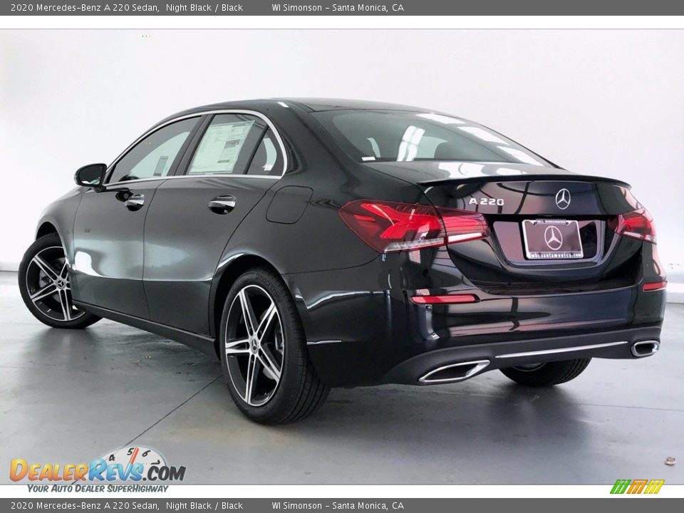 2020 Mercedes-Benz A 220 Sedan Night Black / Black Photo #2