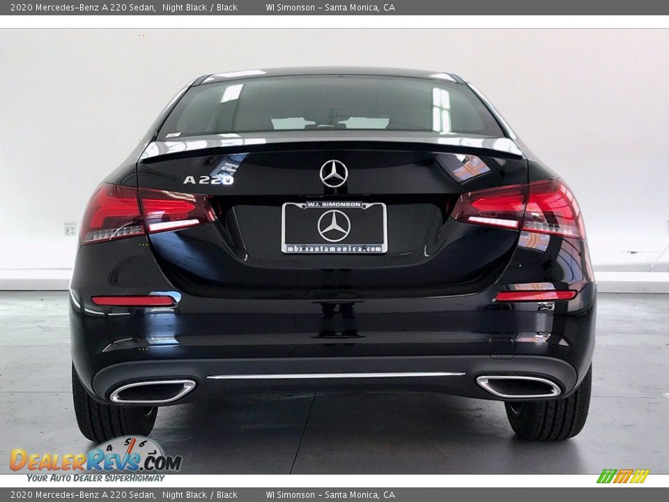 2020 Mercedes-Benz A 220 Sedan Night Black / Black Photo #3