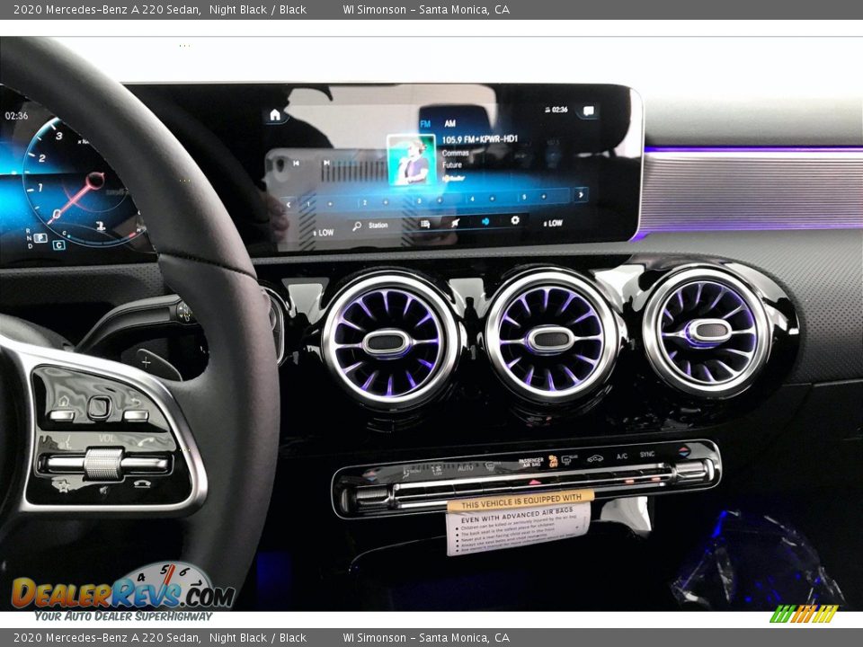 2020 Mercedes-Benz A 220 Sedan Night Black / Black Photo #6