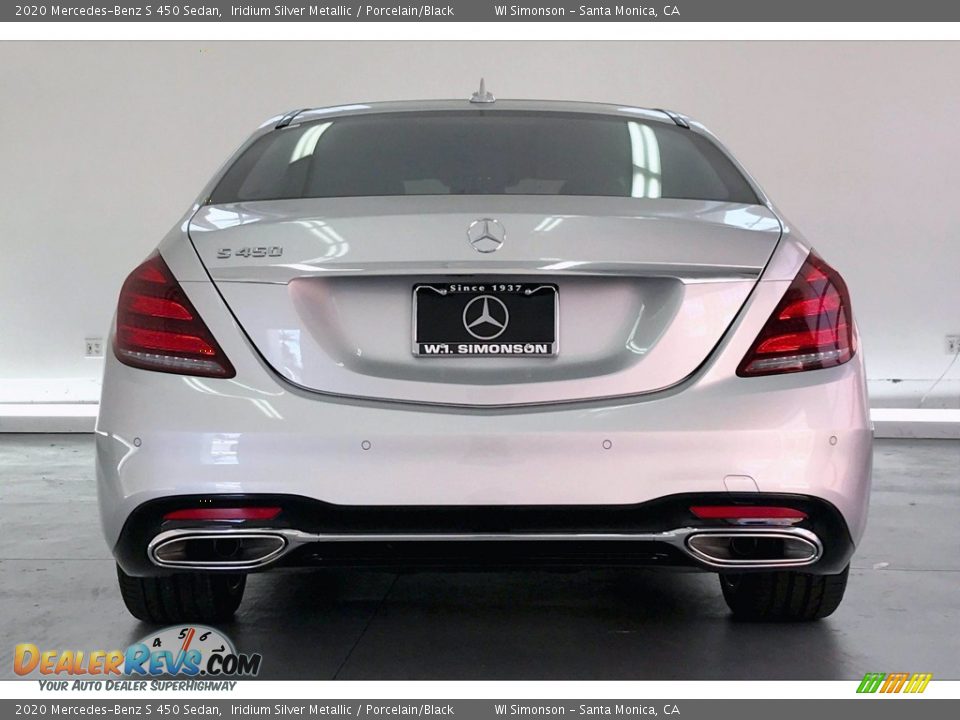 2020 Mercedes-Benz S 450 Sedan Iridium Silver Metallic / Porcelain/Black Photo #3