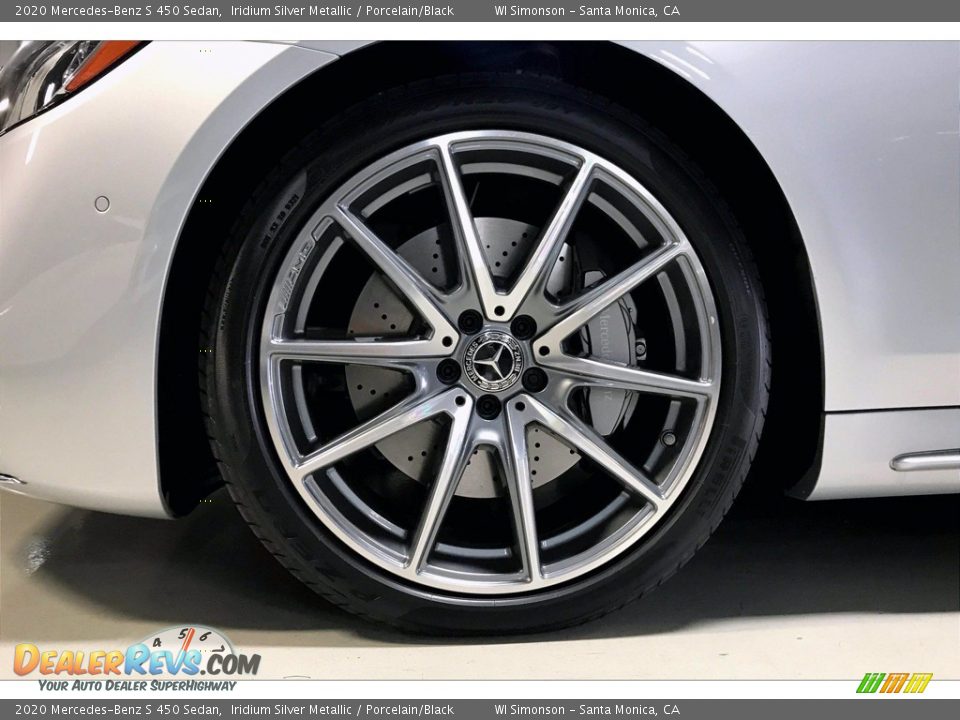 2020 Mercedes-Benz S 450 Sedan Iridium Silver Metallic / Porcelain/Black Photo #9
