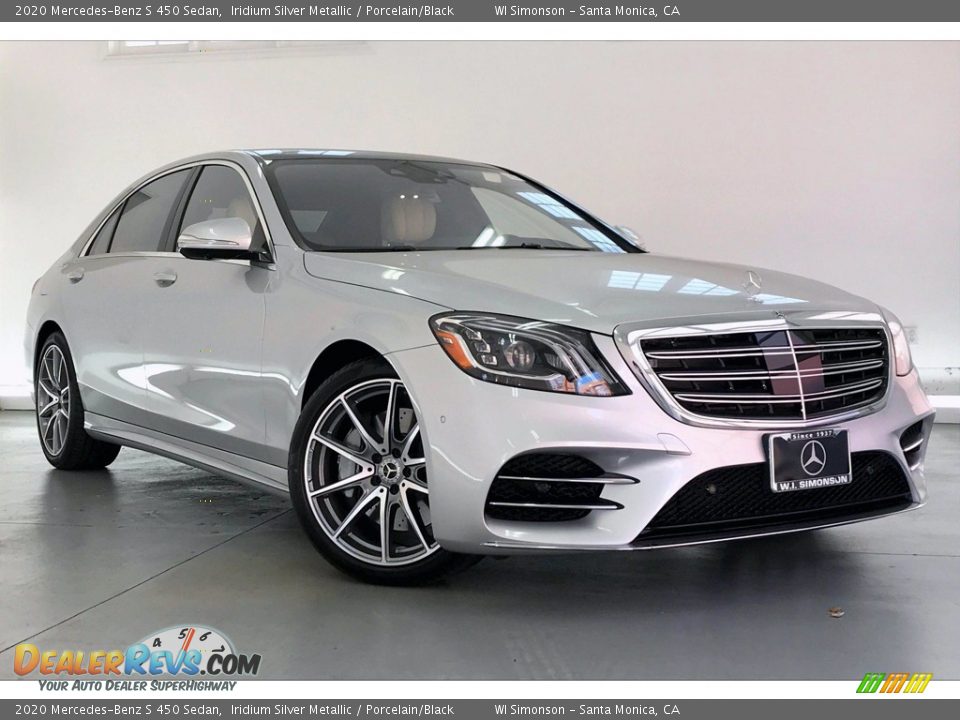 2020 Mercedes-Benz S 450 Sedan Iridium Silver Metallic / Porcelain/Black Photo #12