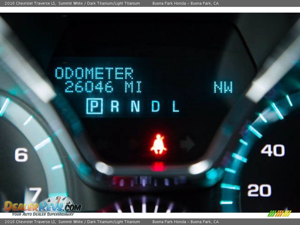 2016 Chevrolet Traverse LS Summit White / Dark Titanium/Light Titanium Photo #6