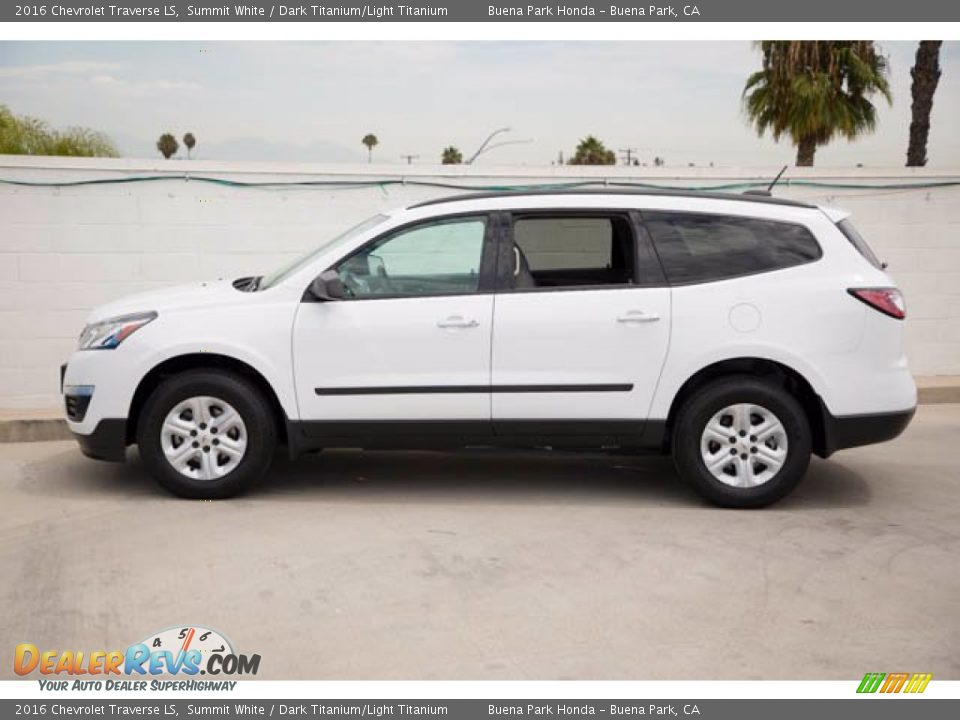 Summit White 2016 Chevrolet Traverse LS Photo #8