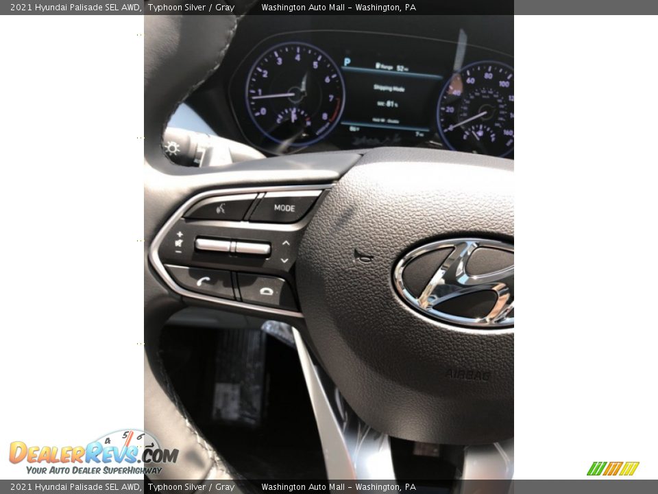 2021 Hyundai Palisade SEL AWD Typhoon Silver / Gray Photo #16