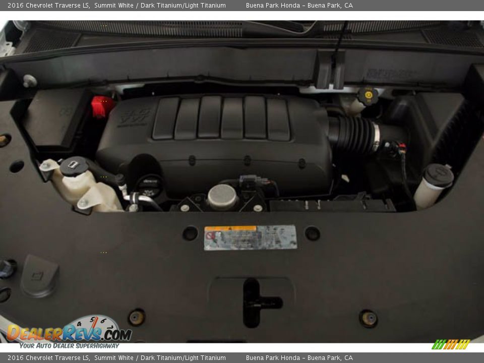 2016 Chevrolet Traverse LS Summit White / Dark Titanium/Light Titanium Photo #31