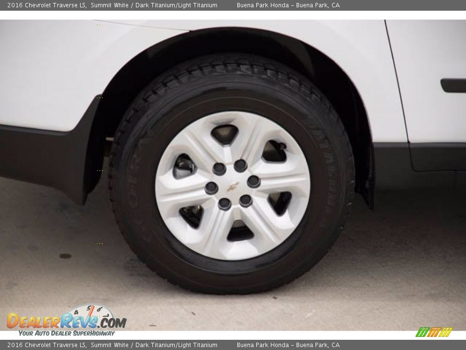 2016 Chevrolet Traverse LS Summit White / Dark Titanium/Light Titanium Photo #32